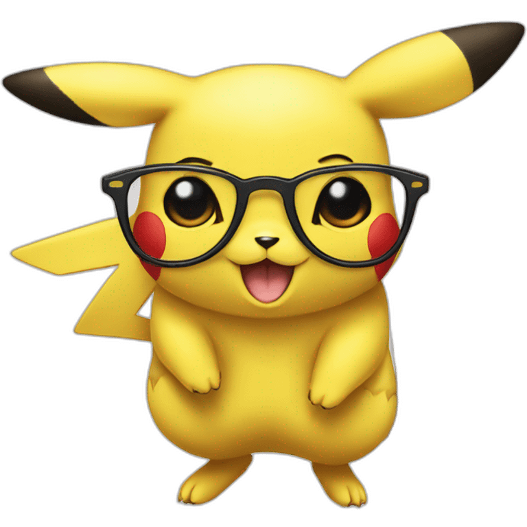 Pikachu avec des lunettes de soleil  emoji