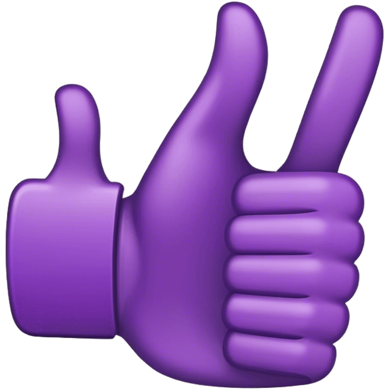 Purple thumbs up emoji