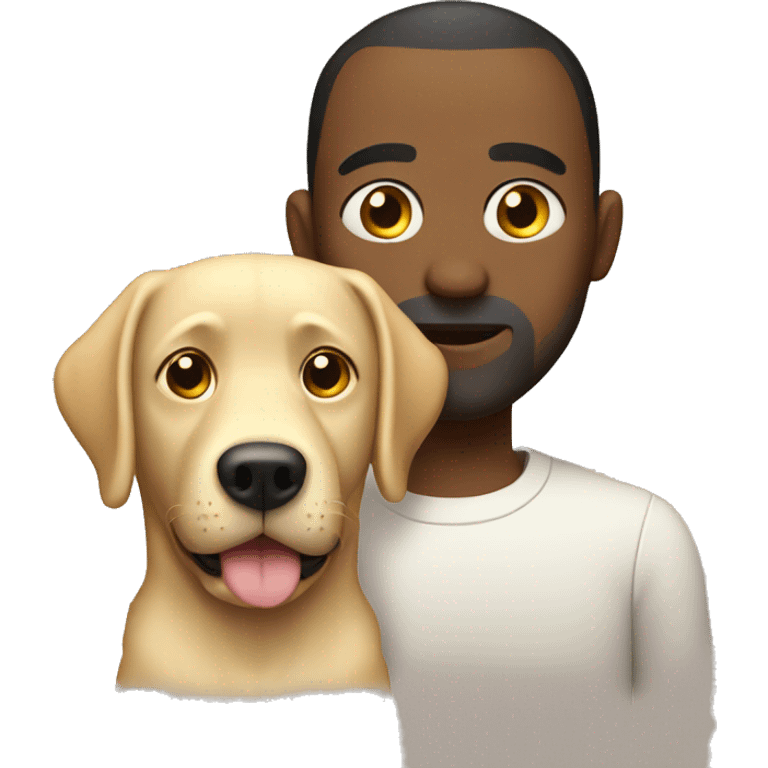 Lab and a dad emoji