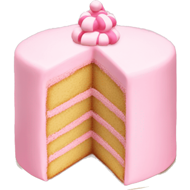 pale pink cake christmas  emoji