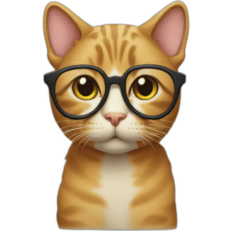 Cat in glasses emoji