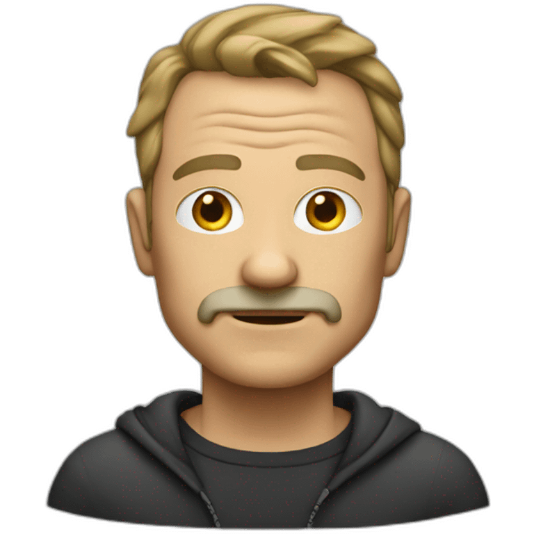 Middle-aged hacker emoji