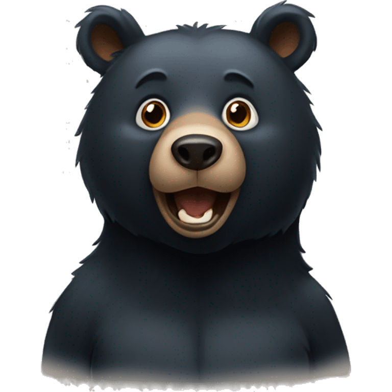 black bear emoji