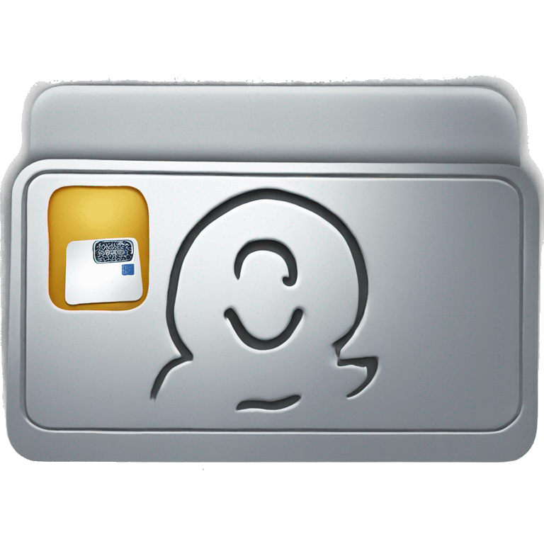 an american express business card in silver color emoji