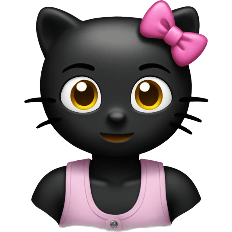 black hello kitty emoji