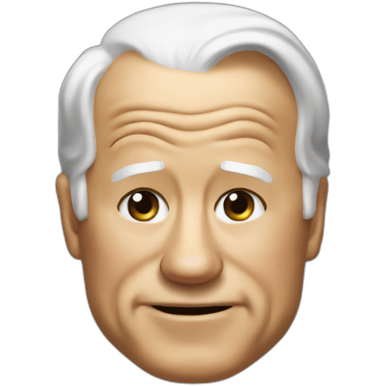 Joe Biden farting relief realistic emoji