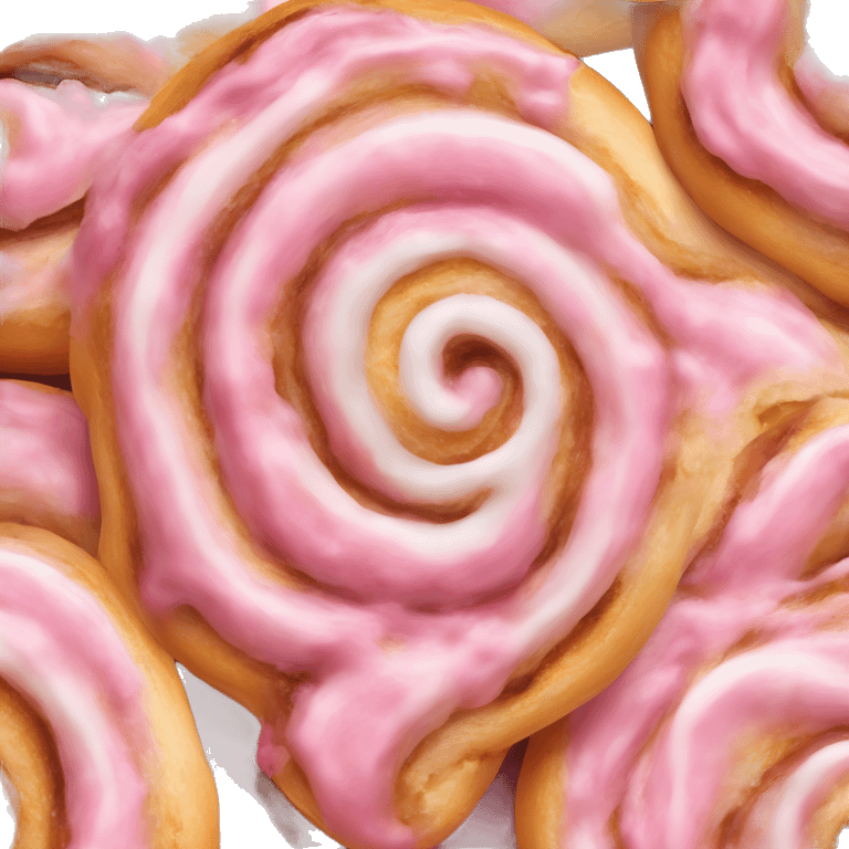 pink cinnamon roll emoji