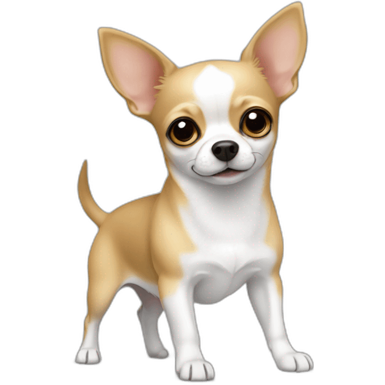 chihuahua blank and white emoji