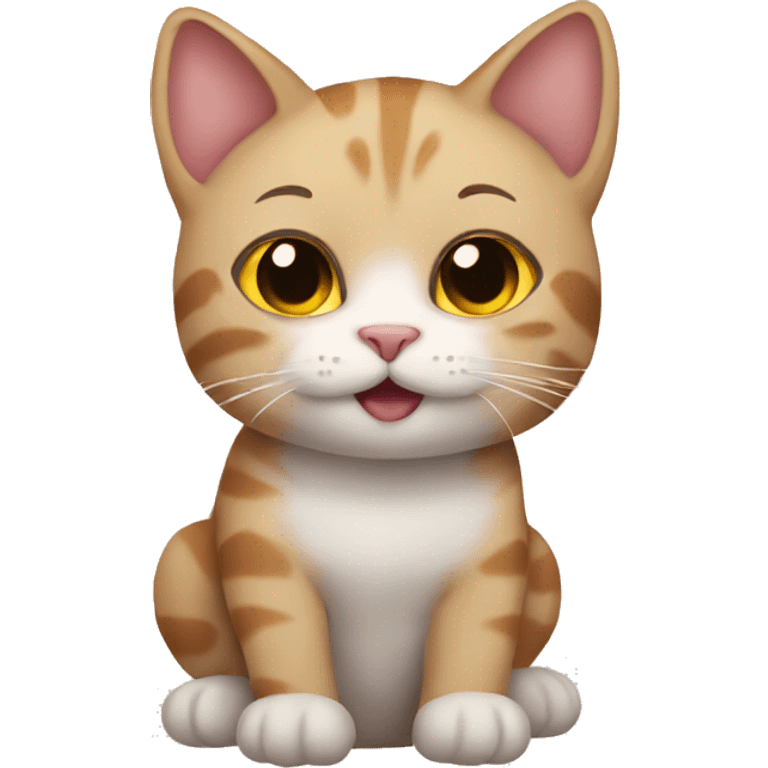 cat doing cute fave emoji