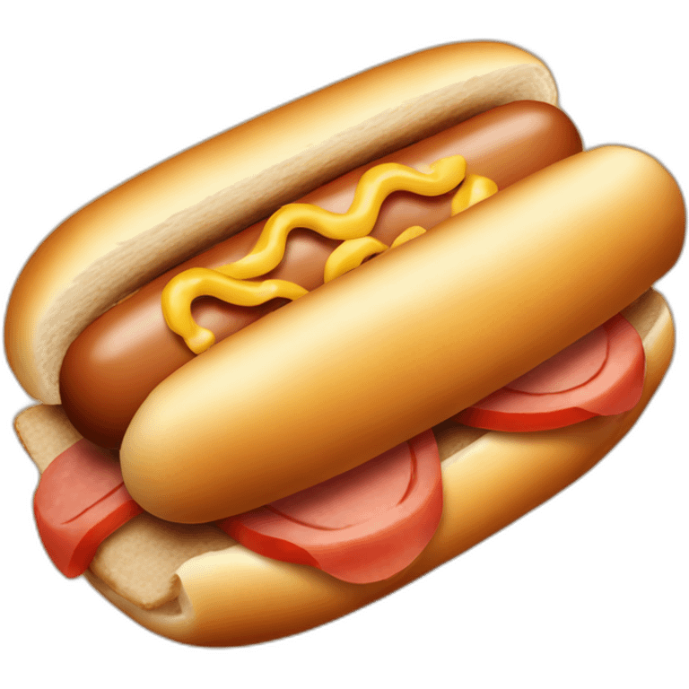 hot dog as a sandwich emoji