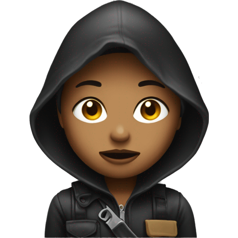 robber emoji, the one we remember, she's a girl emoji