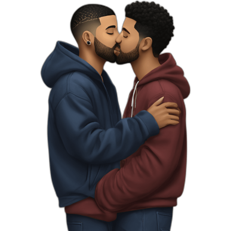 drake kissing 21 savage emoji