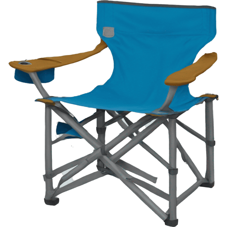 Blue camping chair emoji