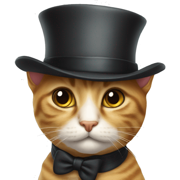 Cat with tophat emoji