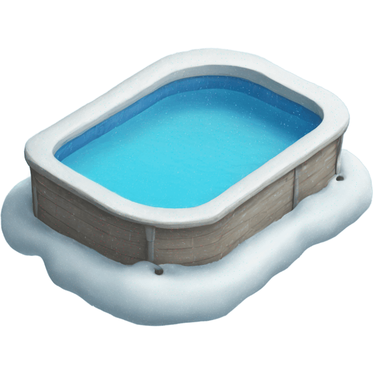 Pool in the winter emoji