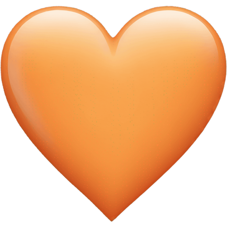 Pastel orange heart emoji