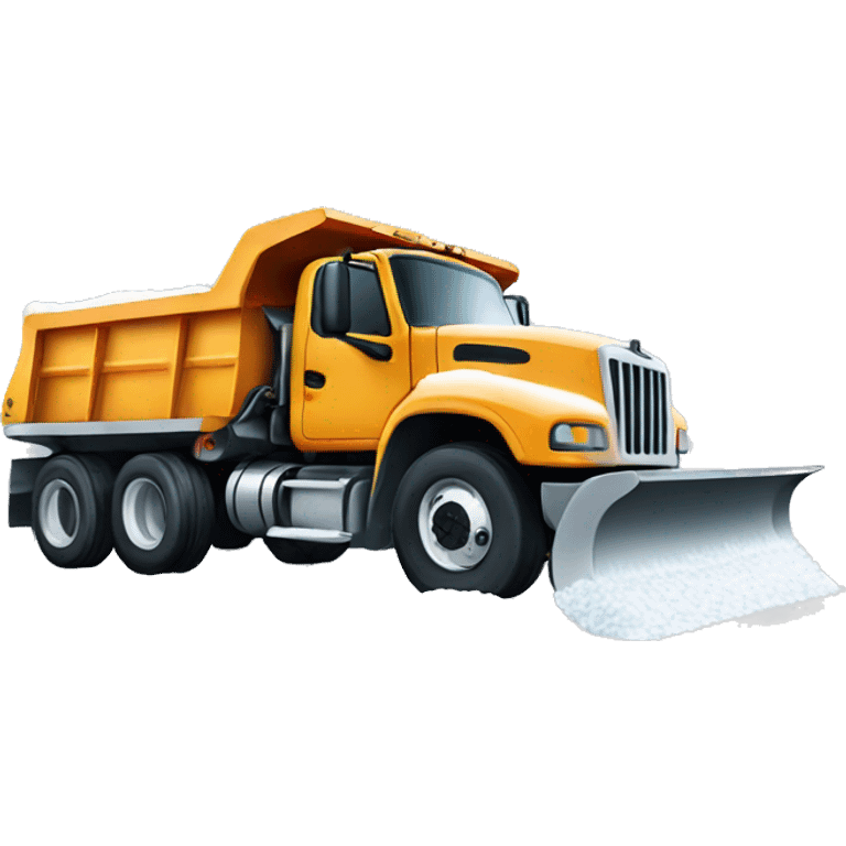 Snowplow truck emoji