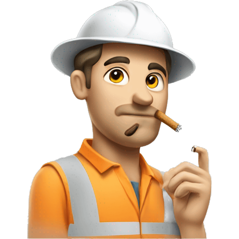 tradie smoking cigarette emoji