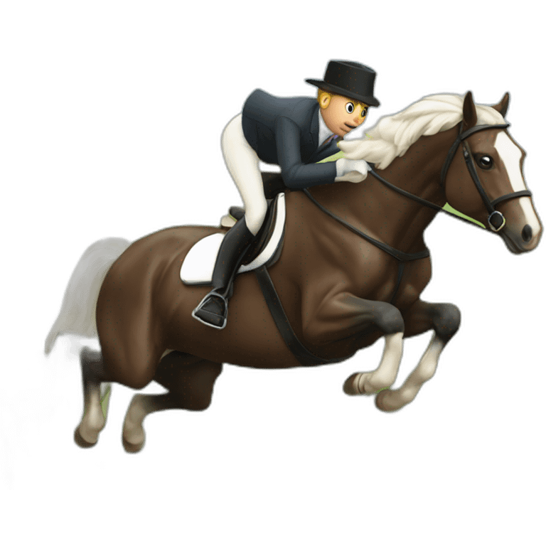 mr horse jumping emoji