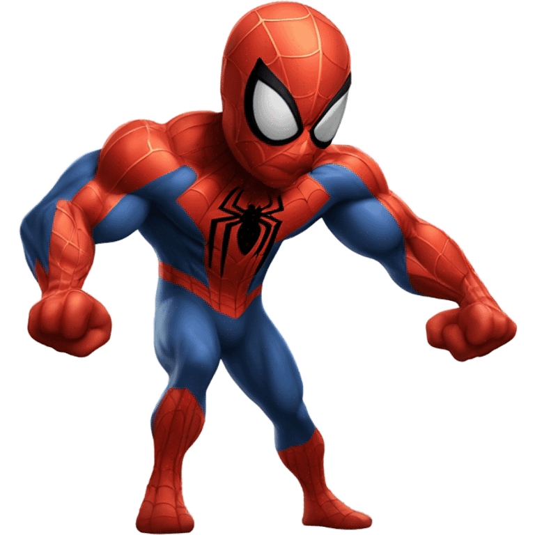 Spider-Man with big muscles emoji