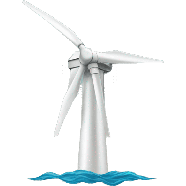 Offshore windmill energy emoji