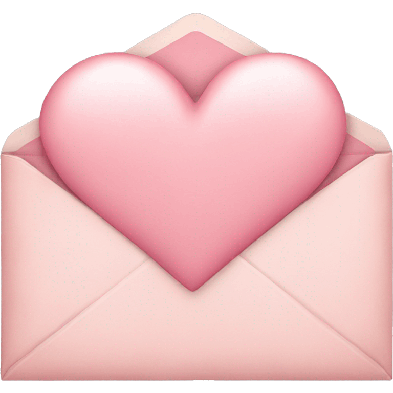 pastel pink heart envelope emoji