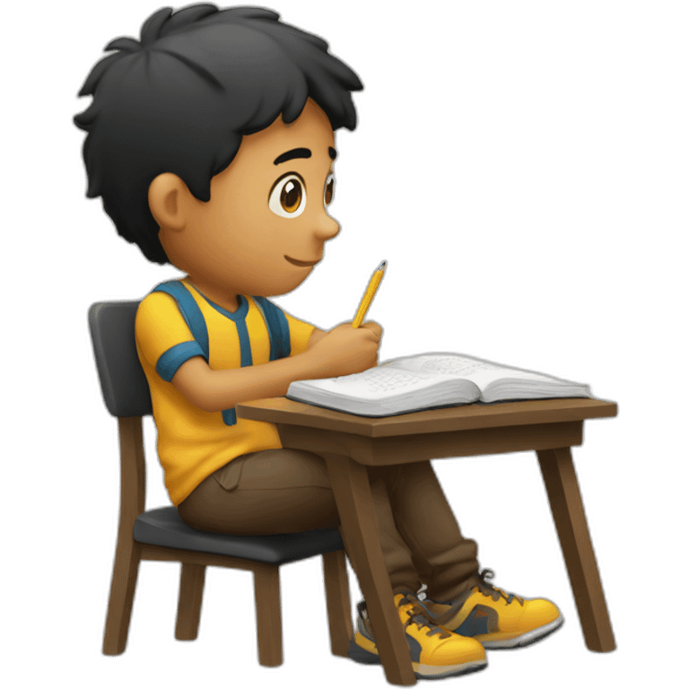 boy studying emoji