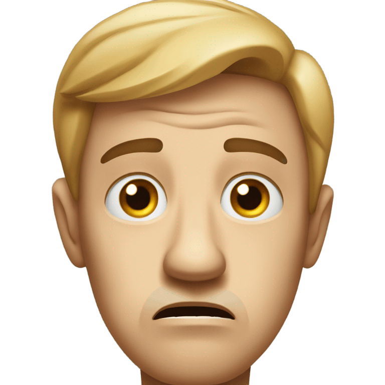 Scared American emoji