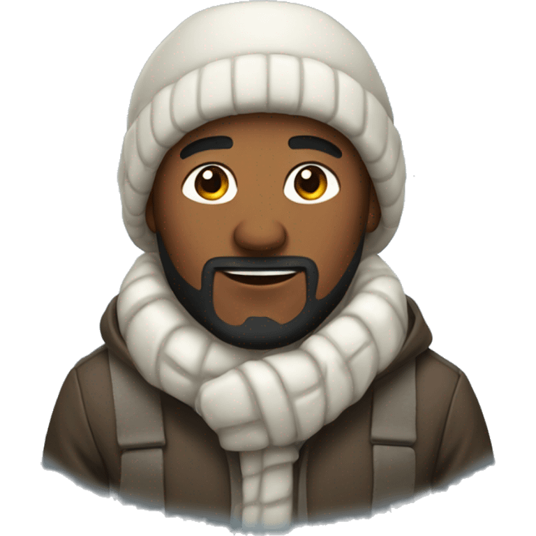 plmeranian in winter emoji