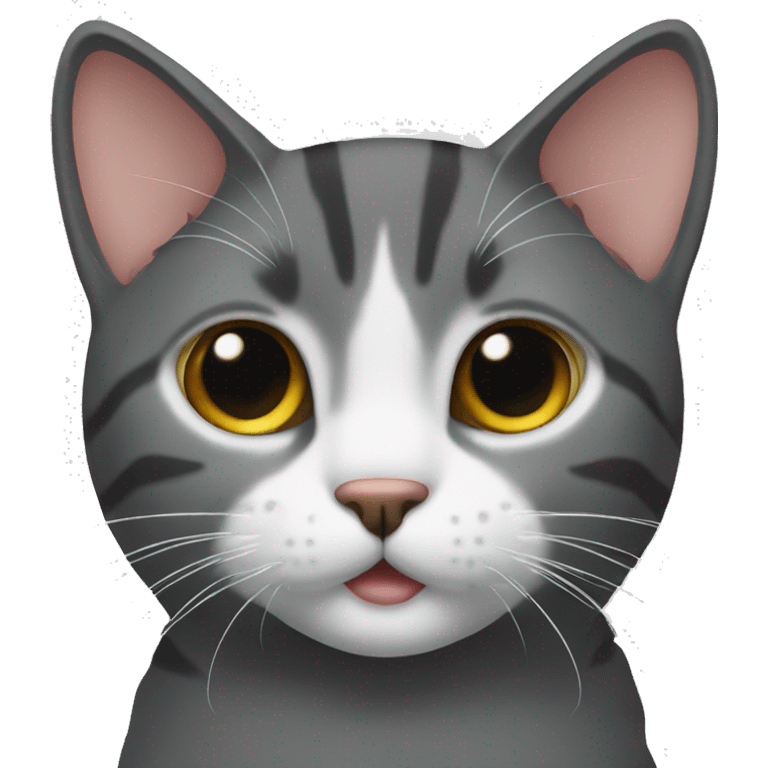 flat image of cat with clipped ear tip emoji