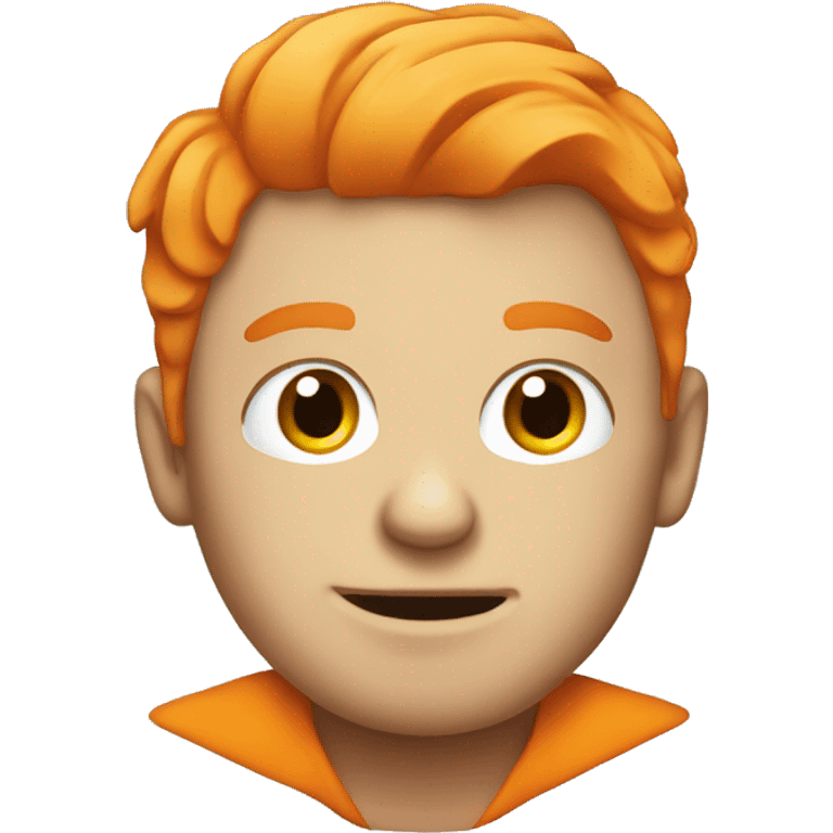 Stupid laptop guy with orange hair emoji