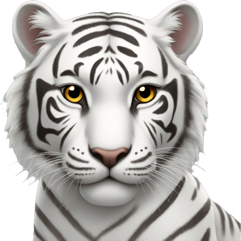 A White Tiger  emoji