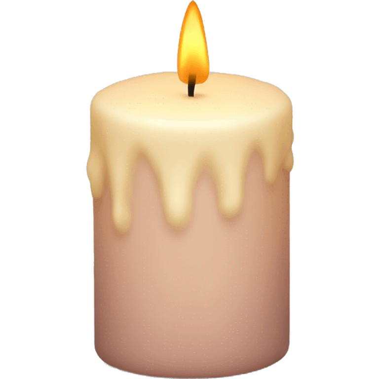 Powder-colored candle emoji