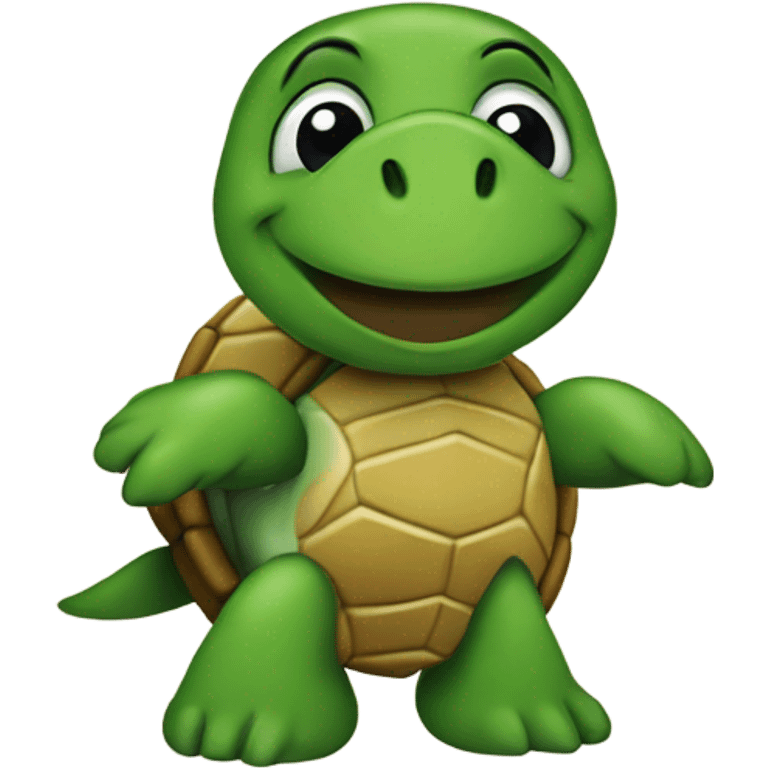 Turtle at an office emoji