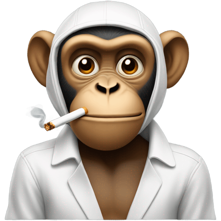 Monkey smoking  emoji