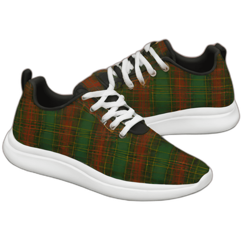 Tartan mesh sneakers emoji