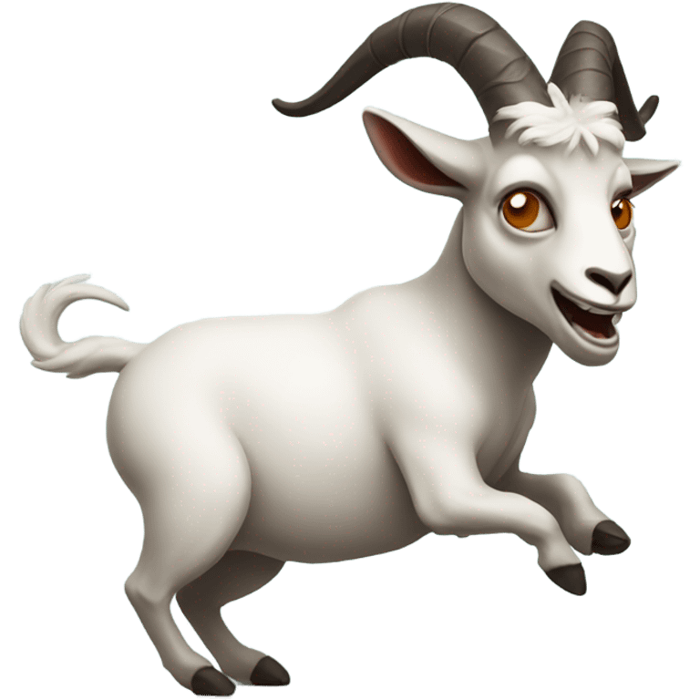 Evil dancing goat emoji