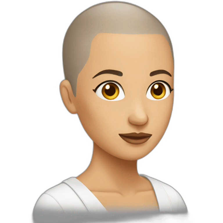 Headshave woman emoji