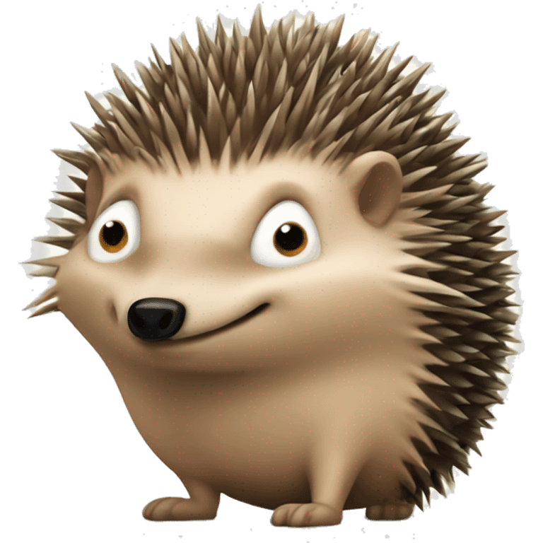 The Knarl resembles a small, hedgehog-like creature with sharp spines covering its back. It has a grumpy and defensive nature, easily angered by human attempts at kindness and frequently confused with hedgehogs due to its similar appearance. emoji