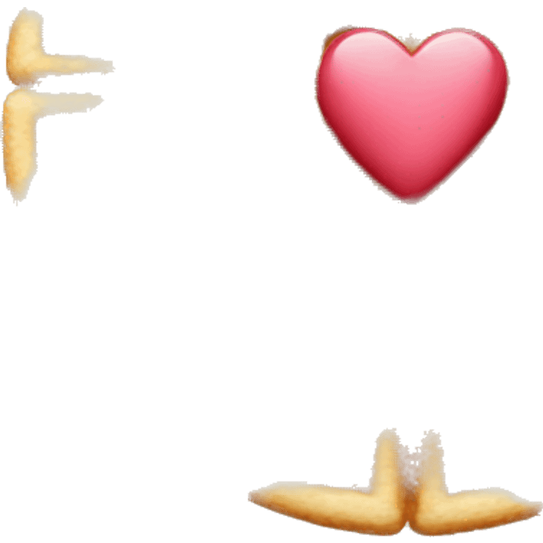 Heart shaped waffle emoji