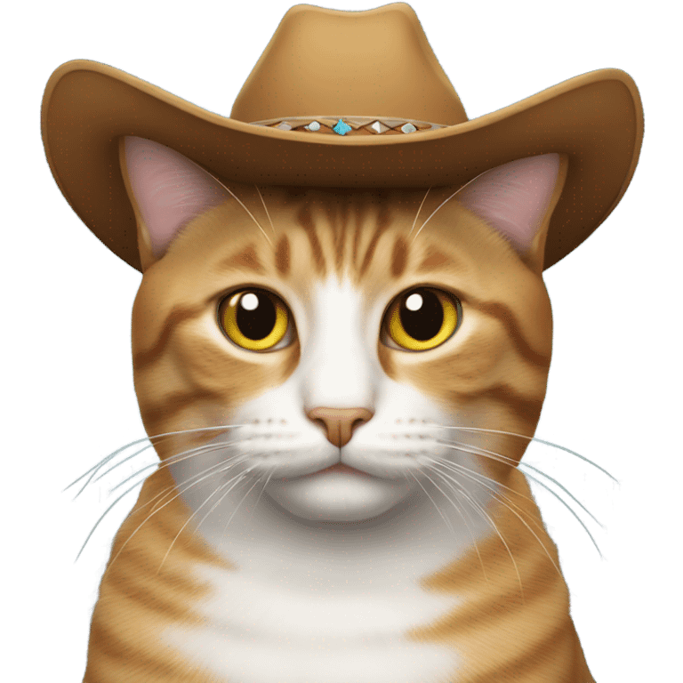 Cat with cowboy hat emoji