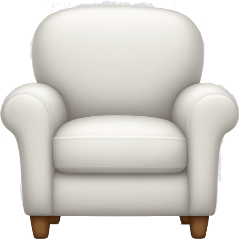 White cozy chair emoji