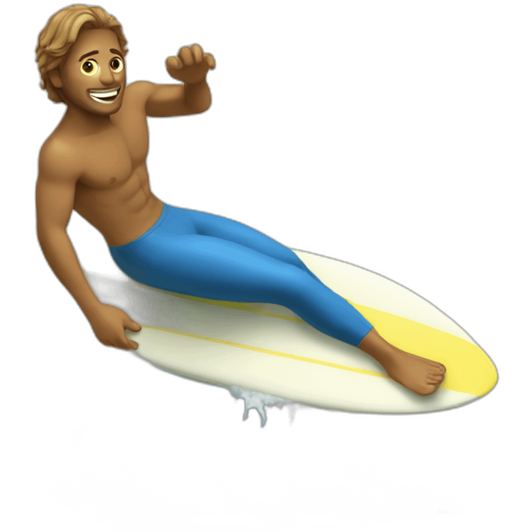 Chat qui surf emoji