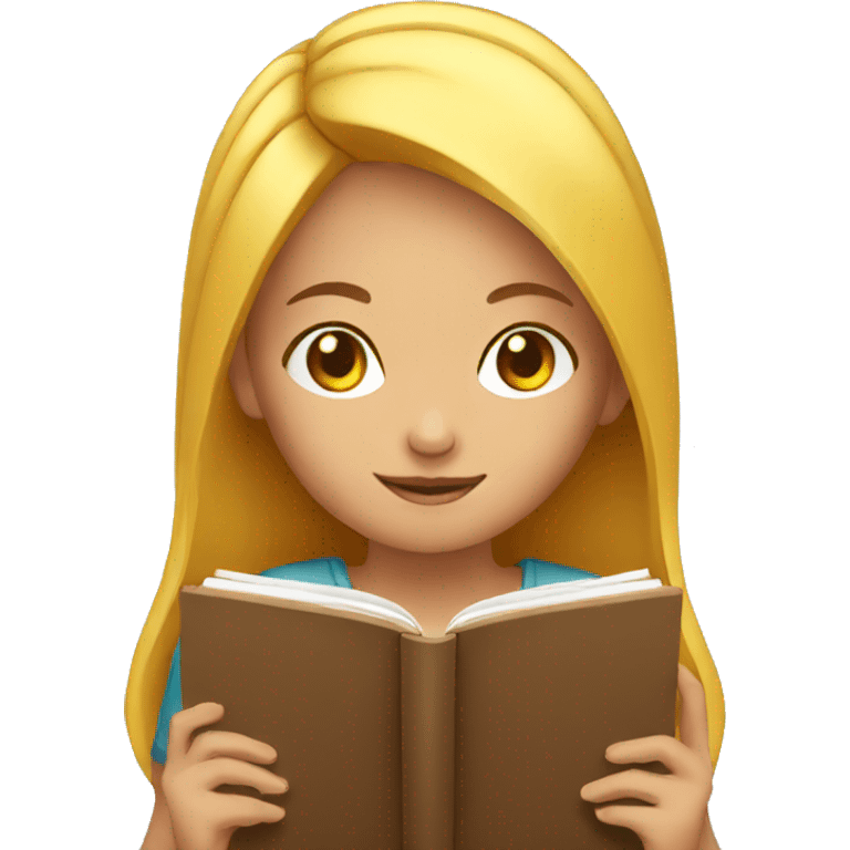 girl reading emoji