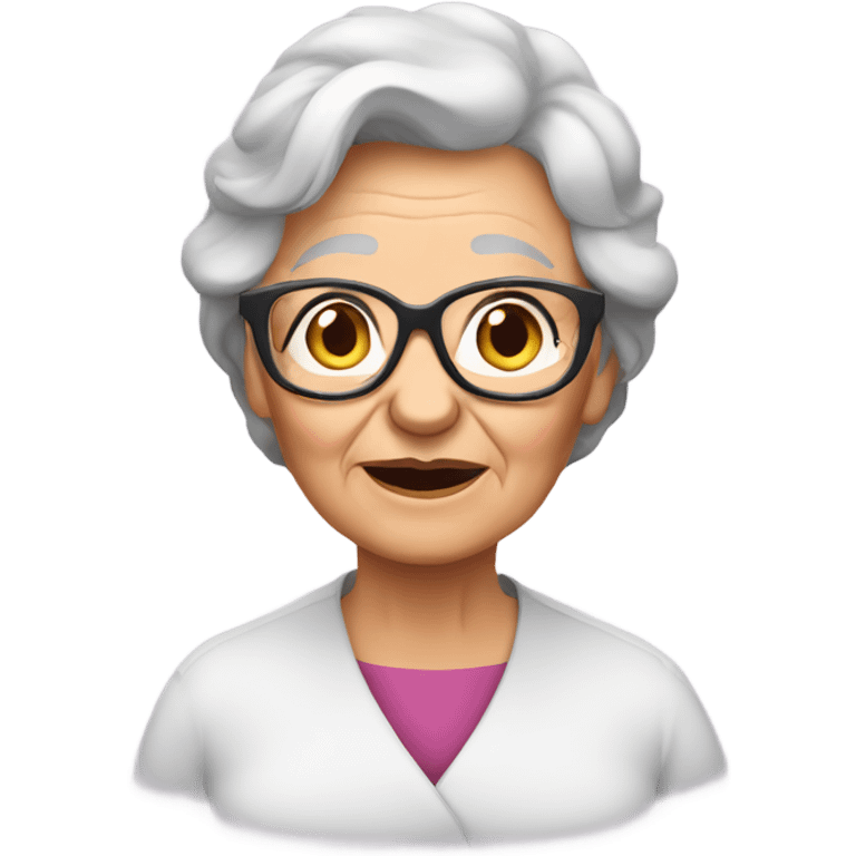  grandma, hearing loss emoji