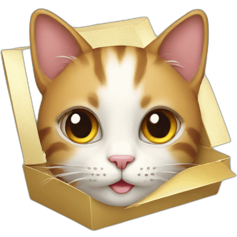 cat in gift box emoji