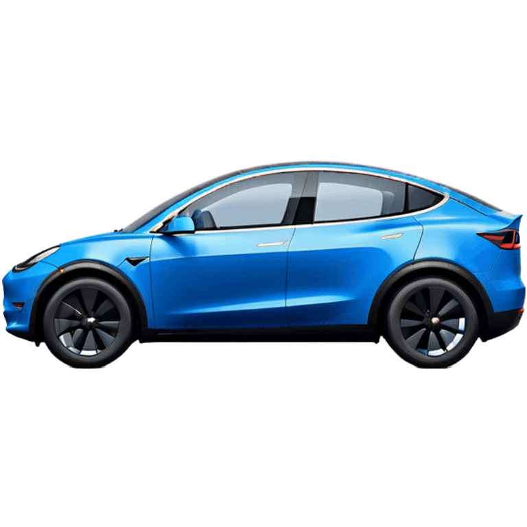 Tesla Model Y - Tesla (Model Year: 2022) (Iconic colour: Blue) emoji