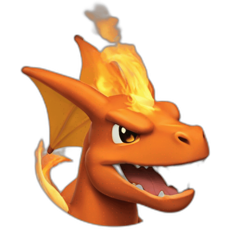 Smoking Charizard emoji