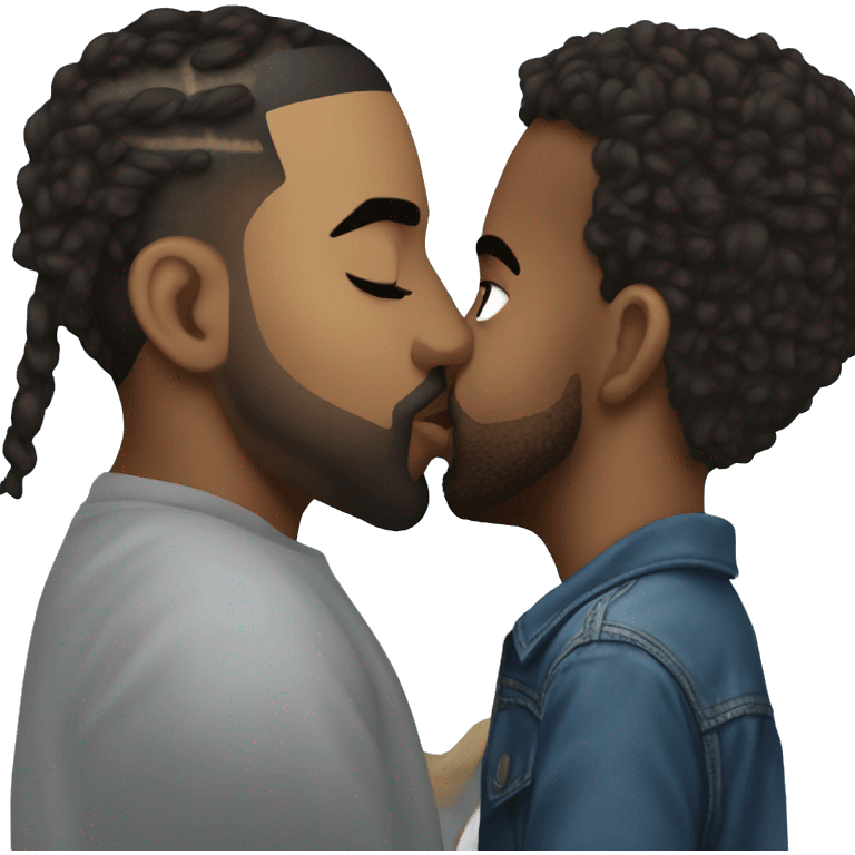 kendrick lamar kissing drake emoji