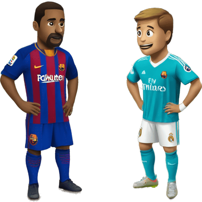 Real madrid vs barcelonna emoji